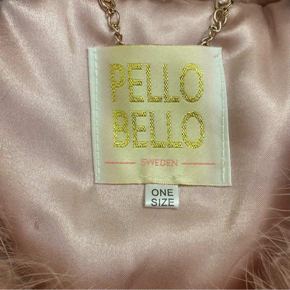 NWT Pello Bello Pink Feather Vest - Picture 2 of 6
